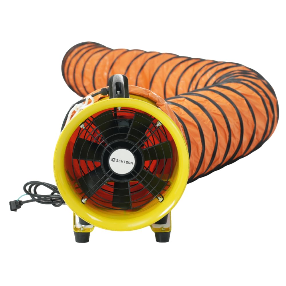 Amazon.co.jp: 業務用送風機 排気シャフトホース付き 強力送風2100m³/h