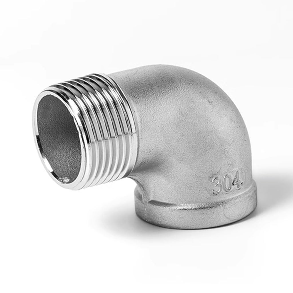 1 Szt. 1/4" 3/8" 1/2" 3/4" 1" 1-1/4" 2" Kolanko Męskie Do Żeńskiego, 90 Stopni, Stal Nierdzewna 304, Złącza Rurowe(2")