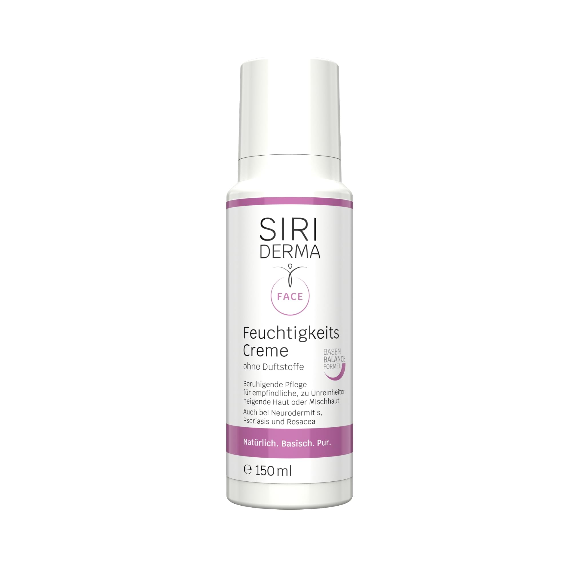 siriderma della pelle crema idratante senza profumo 150 ML, alcalina cura della pelle