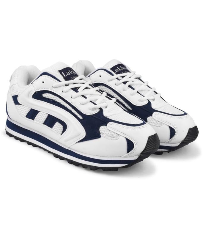 Image of Lakhani aashirwad Men's Sports Shoes | Lightweight Breathable Running Shoes for Men | Mesh Upper, Rubber Sole | Flexible, Comfortable Lace-Up Athletic Shoes