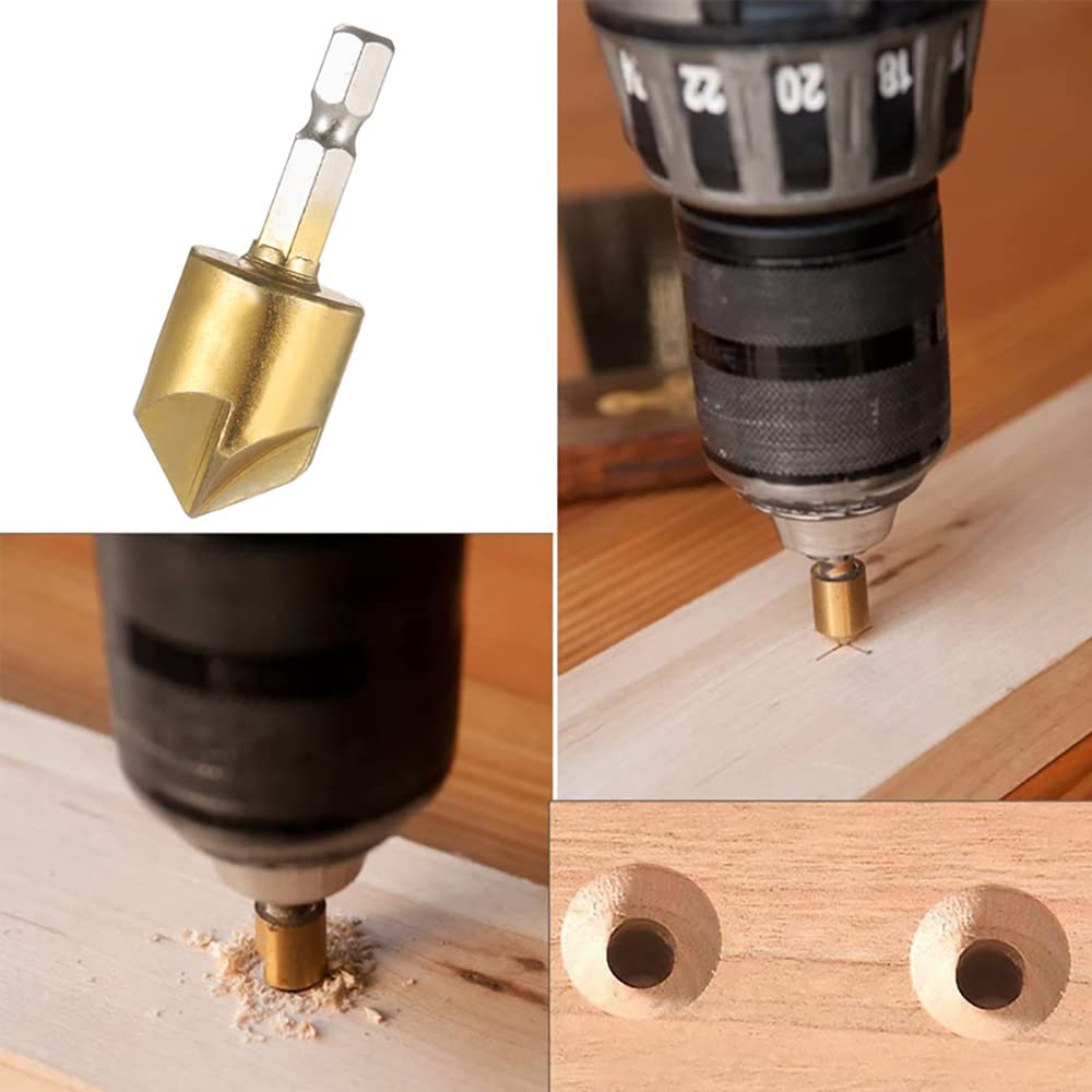 Fapiwen HSS Countersink Drill Bit Set, 6 Pcs 2
