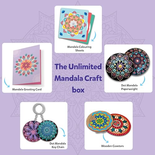 Image of Little Berry Mandala Madhubani Painting Kit | Ultimate Mandala Art Kit for Adults | All-Inclusive Art and Craft Kit for Girls | Create 20+ Projects | Gifts for Girls Age 10-12
