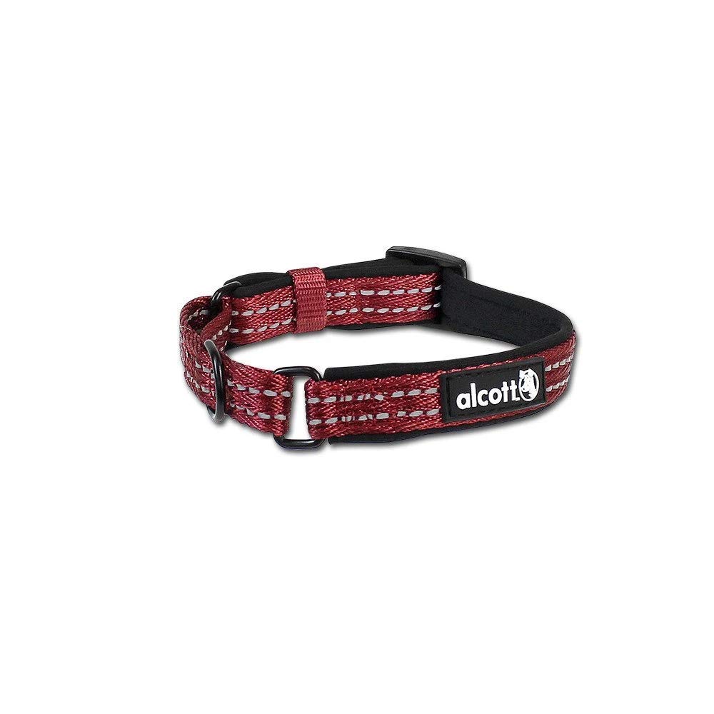 PawsnCollars USA Alcott Martingale Anti Escape Dog Collar with Reflective Stitching & Neoprene Padding (Small, Maroon Red) (B08CJ5SZVR) Amazon Price History, Amazon Price Tracker