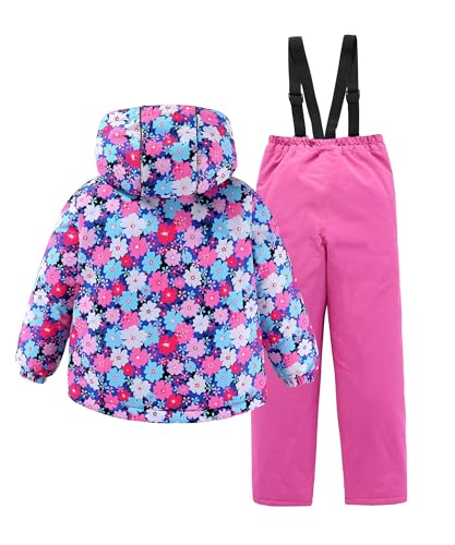 Image of M2C Boys Girls 2-Piece Snowsuit Thicken Patterned Ski Jackets and Pants