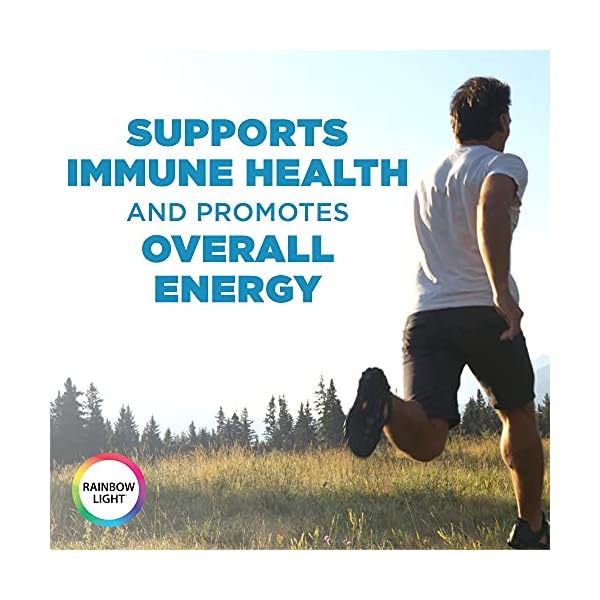 Rainbow-Light-Mens-One-Daily-High-Potency-Multivitamin-for-Immune-Support-with-Vitamin-C-D-Zinc-90-Tablets-Non-GMO-Vegetarian-Gluten-Free-3-Month-Supply Rainbow Light Mens One Multivitamin, Men's Daily Multivitamin Provides High-Potency Immune Support, With Vitamin C, Vitamin D and Zinc, Vegetarian, 90 Count