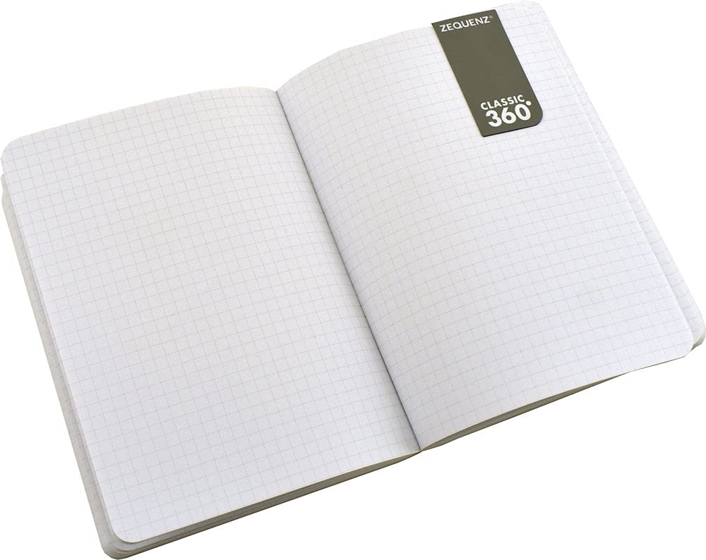 Czarny notatnik w rozmiarze A6, kwadratowy papier bezkwasowy, 400 stron, 70 g/m², elastyczność 360 stopni, 100% ręcznie robiony, PU i biały papier, seria Classic Signature, w zestawie zakładka