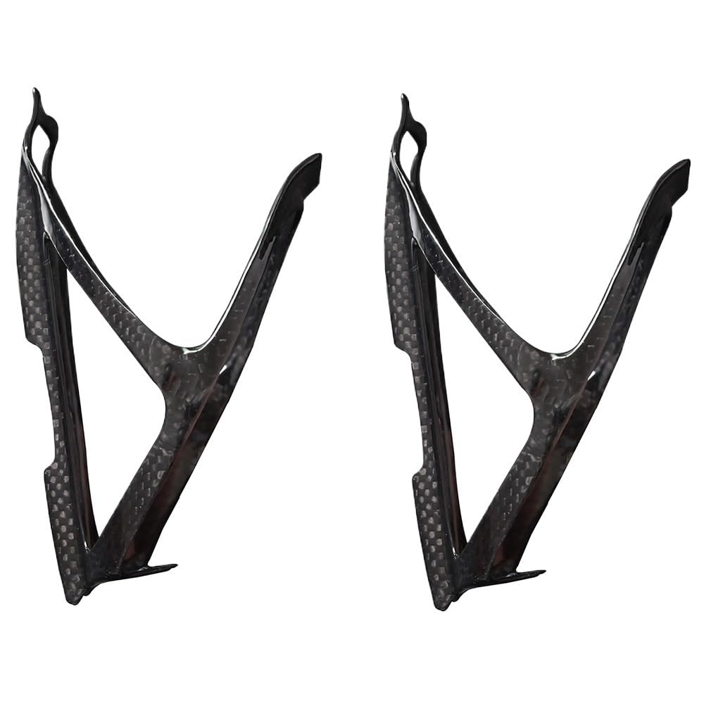 Porta Borracce Mtb Portaborraccia for bicicletta in fibra di carbonio completa ultraleggero for bici da corsa MTB Opaco/lucido Attrezzatura for ciclismo(2pcs gloss)