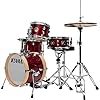 Tama LJK44H4-CPM Club-JAM Flyer 4-Piece Complete Drum Kit 14" Bass Drum - 9-Ply Poplar Shells with Compact Hardware Package - Candy Apple Mist #2