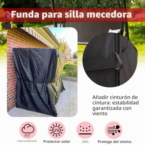 Cover case columpio Hollywood en tela Oxford 420D de alta densidad impermeable 5