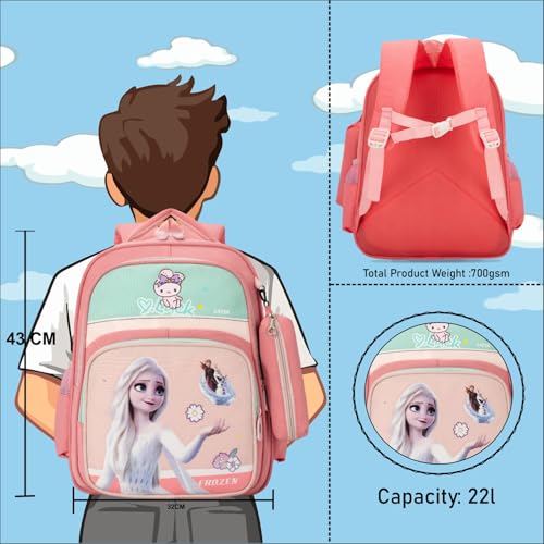 Image of Tinytot 22 Litre 17-Inch Waterproof Large School Bag for Boys & Girls, Kids School Bag, School Backpack for Girls and Boys, for Kids, Ideal for Children