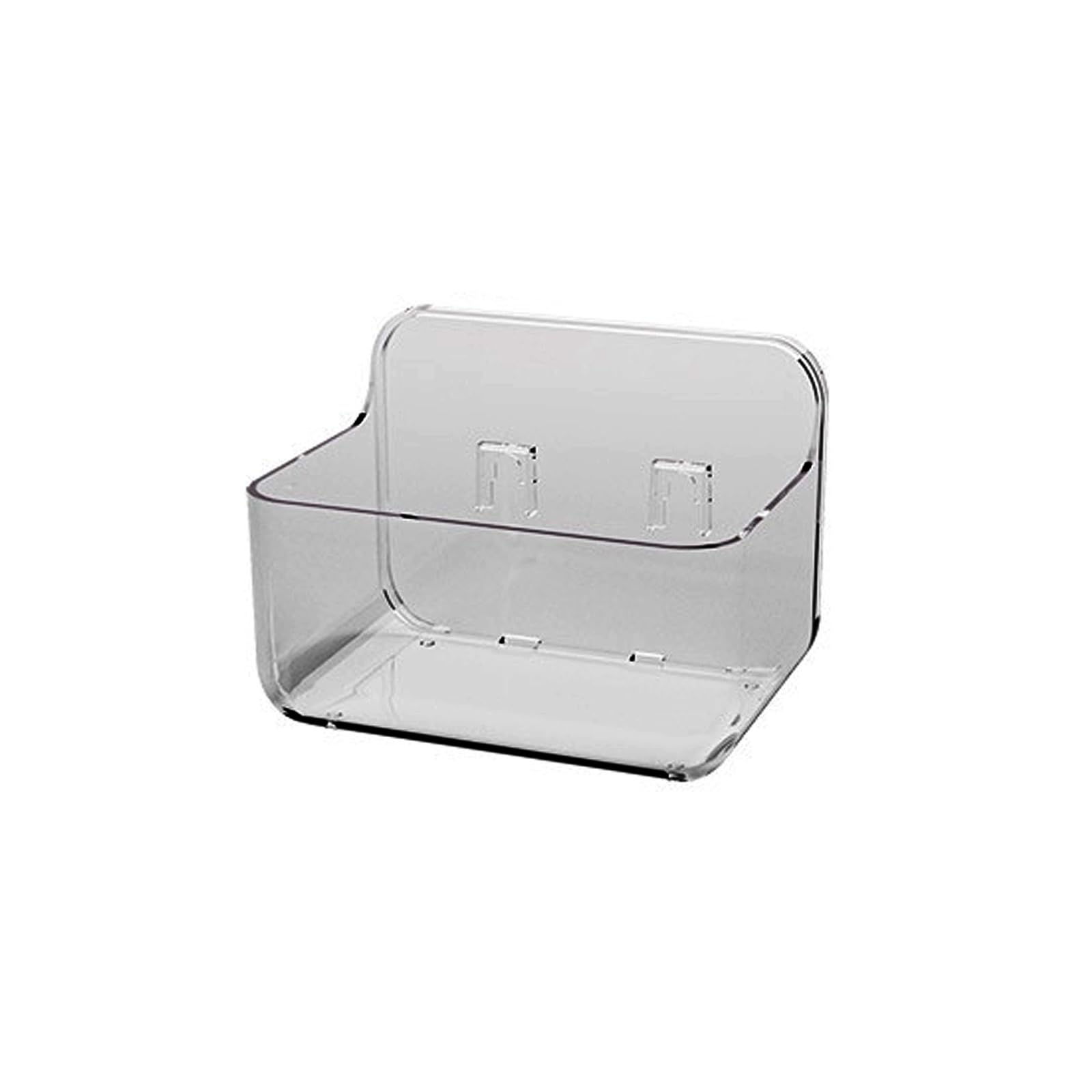Kalttoy Grey Wall Mounted Organizers Sturdy Wall Mounted Bathroom Storage Shelf Hangable Draining Organization Rack Bathroom Accessories