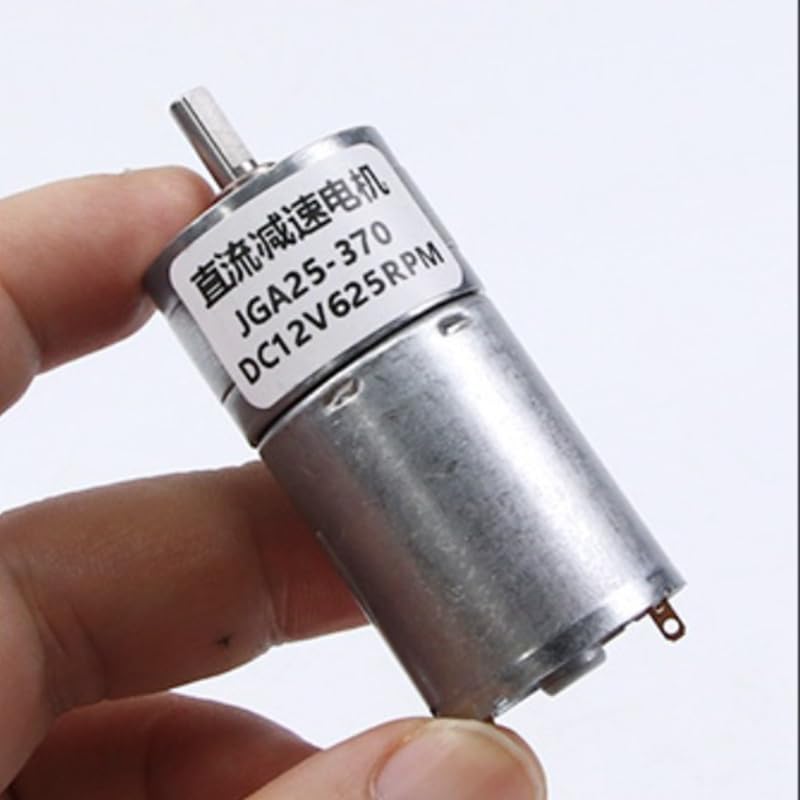 JGA25-370 Getriebemotor – 12V, 300 RPM, 9 Kg·cm Drehmoment, 0,8 W, Permanentmagnet, Für Haushalt, E-Bikes, Boote