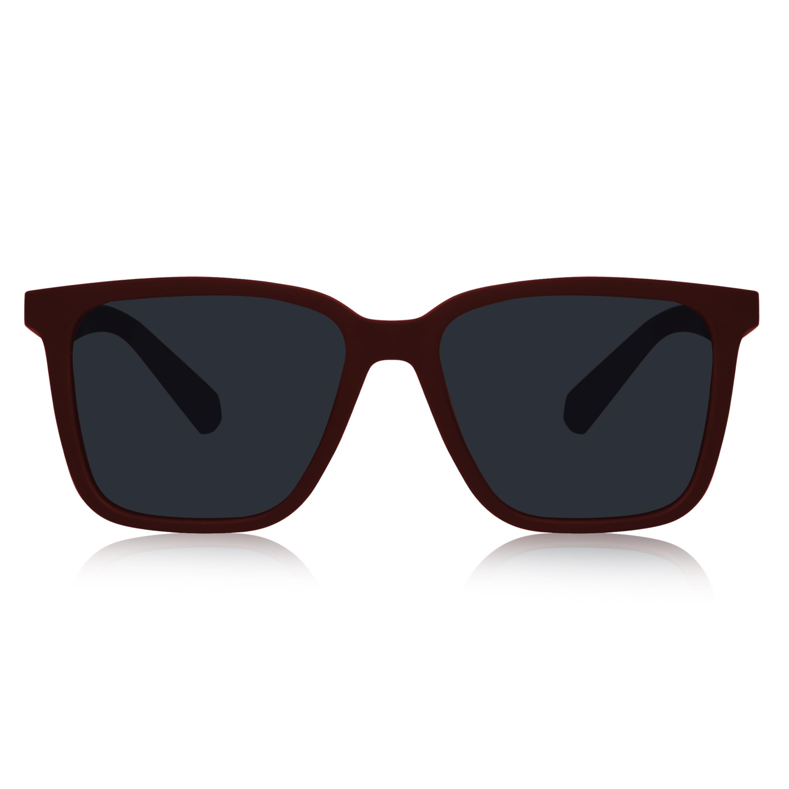 Dervin Gafas de sol cuadradas polarizadas con protección UV para hombre y mujer