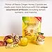 Prince of Peace Instant Ginger Honey Crystals Assorted, 30 Sachets – Instant Hot or Cold Beverage that Soothes Throat – Easy to Brew – Drink Like a Tea – Gluten Free – Real Ginger