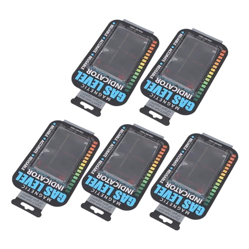 5pcs Gasflaschenpegel -Indikatorgasspiegel -Indikator für Gasflaschen, Flaschenpegelanzeige Magnetgasspiegel -Indikator, Kraftstoffspiegelindikatoren für Reisen Camping Caravan