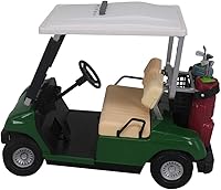 Vista 6 de Versión LCD Display Mini Golf Cart Reloj para fanáticos del golf, gran regalo para golfistas, carreras, recuerdo, regalos de golf novedosos (verde)