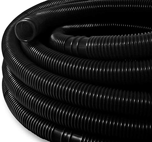 well2wellness Solar Hose for Swimming Pool 32 mm Black with 190 g/m – 4.4 m