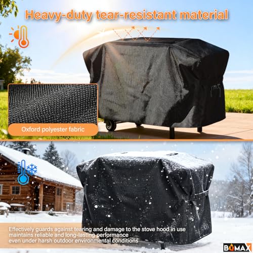 Image of Griddle Cover for Blackstone 36 inch Griddle with Hood, Heavy Duty Waterproof 600D Polyester Flat Grill Cover 5482 Blackstone 36 inch, for 1868 2162 1923 1902 2151 2256 Models