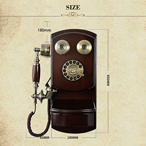 Téléphone filaire rétro pour remplacer votre fixe par du bois ancien