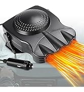 Car Heater,12V Fast Heating Defroster 150W Car Defogger, 2 in1 Car Heater for Cigarette Lighter w...