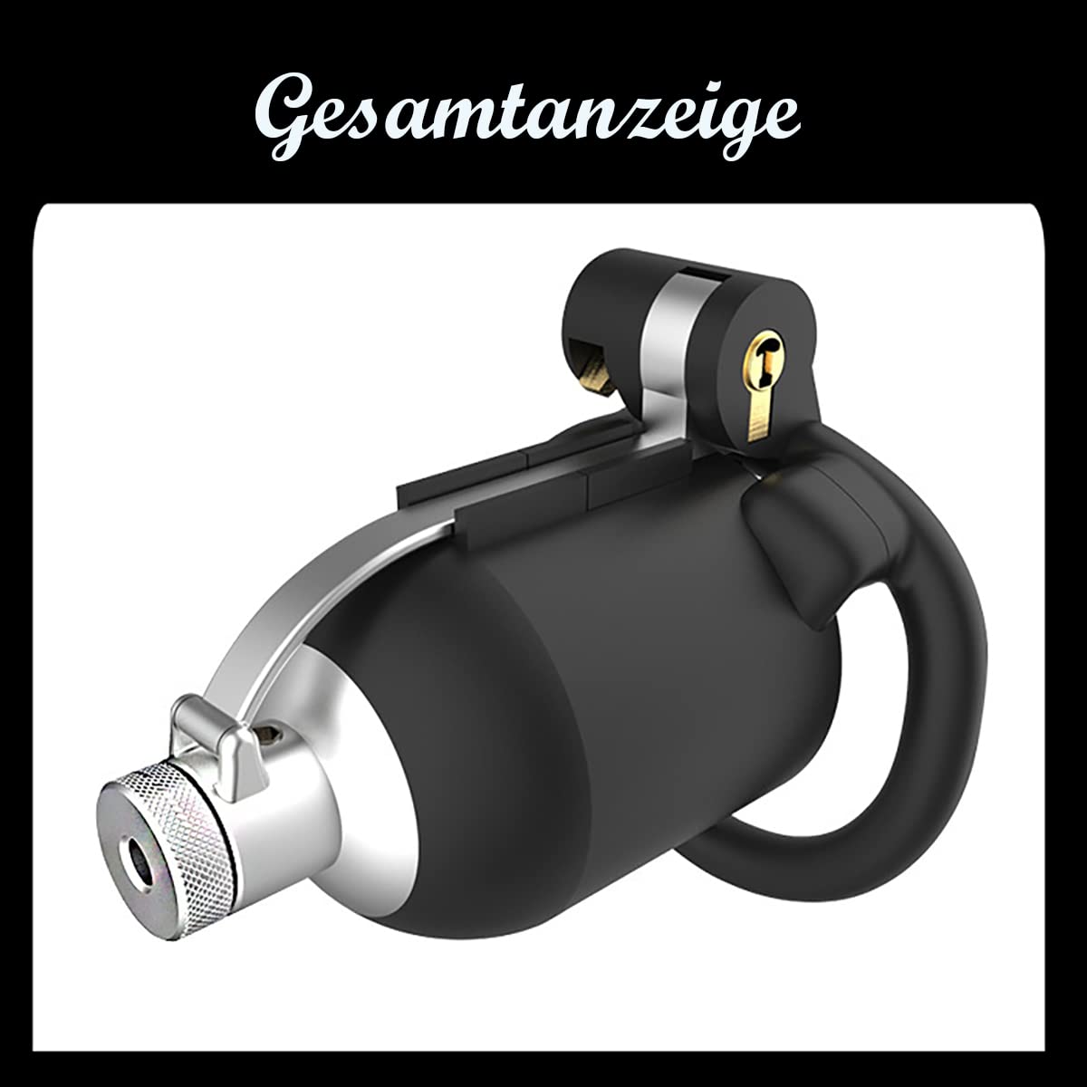 Jixaxe Harz Peniskäfig mit Spikes CBT Keuschheitskäfig Herren Chastity Cage Keuschheitsgürtel mit Penisplug 4 Cockringe Penis Käfig Cock Cage Mann Keuschheit Sexspielzeug (Bogenring)
