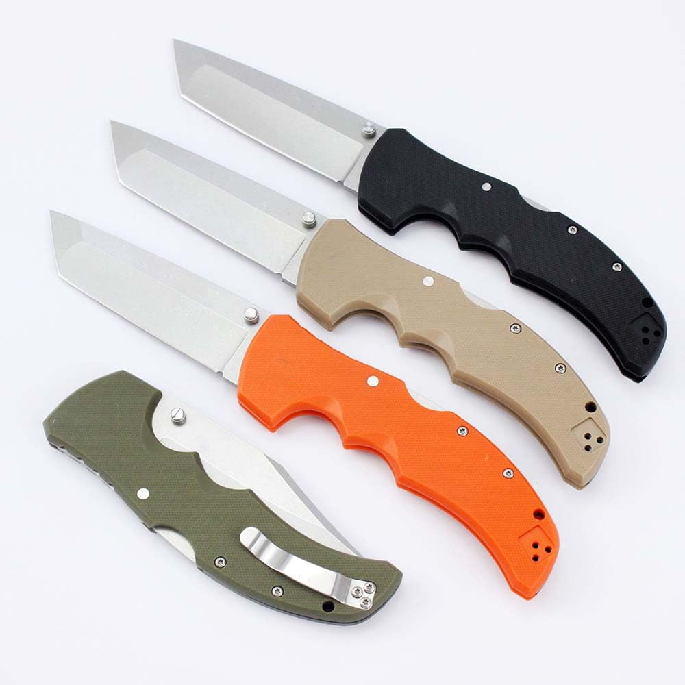 Joa klappmesser edc taschenmesser scharfe groß, Klappbar g10 Grün, edelstahl S35VN klinge, Outdoor messer Jagdmesser, survival messer einhand, Camping tragbare messer