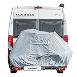 Campout Housse vélo - Universelle - Porte-vélos - pour 1 ou 2 vélos - Housse de Protection - Imperméable - Sac de Rangement Inclus - Compartiment pour Panneau d'avertissement