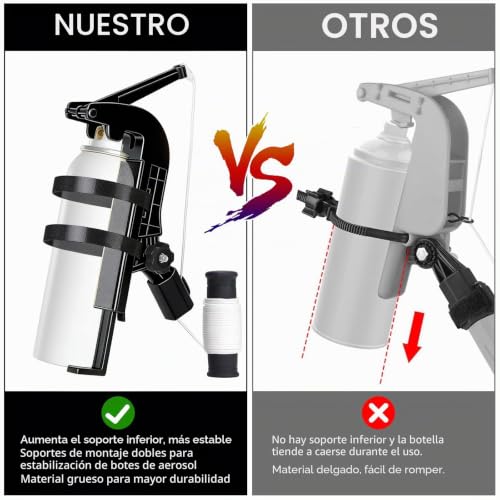 Adaptador de ajuste para soporte de pulverización con extensor de 3.6m 5