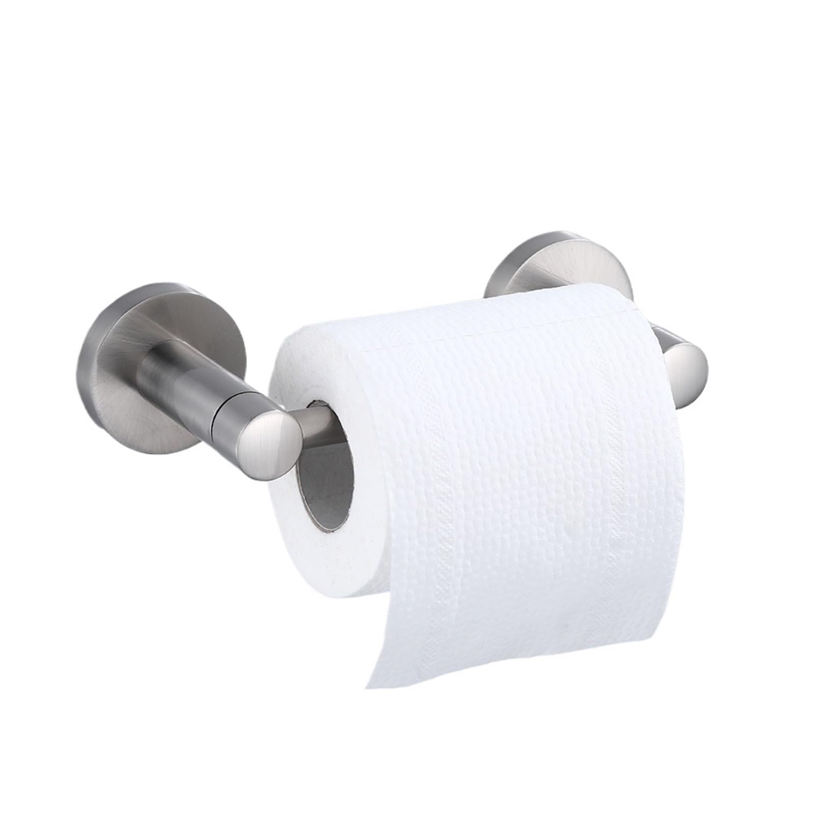 Portarrollos Papel Higienico Soporte for Papel de Cocina, dispensador de Papel higiénico, gabinete, Estante for servilletas de Almacenamiento, Colgador de pañuelos for organización del baño(Brushed)