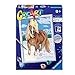 Ravensburger CreArt, Cavallo con Glitter, Gioco Creativo per Bambini, Età Raccomandata 9+, Contiene una Tavola Prestampata e un Tracciato che Guida l'Attività, 20 x 27 x 5 CM