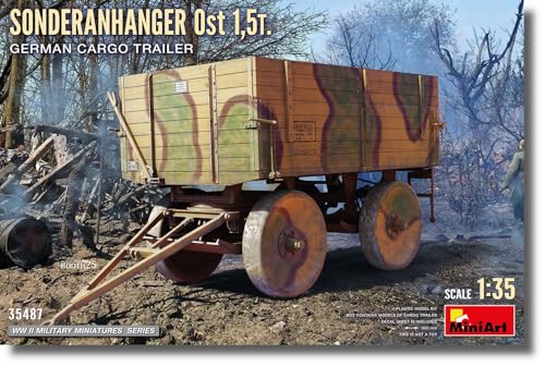 Remorque cargo allemande 1945 remorque militaire vintage WW2 de collection