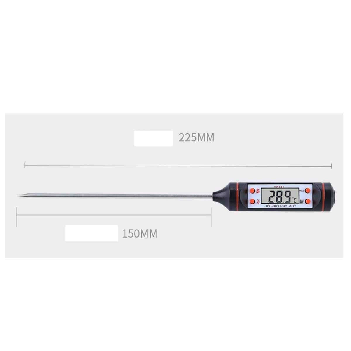 XINGYU Kitchen Food Thermometer, Baking Water Temperature Warm Milk Temperature Oil Table Fried, Commercial Probe Thermometer Very Useful Household Tools (Color : Red)