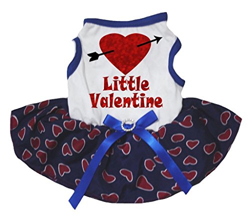 Robe pour chien tutu cadeau Saint-Valentin motif cœur noir - 2