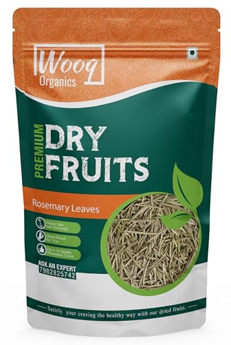 Image of Wooq Organics Dried Rosemary Leaves 50 grams, Enhance Flavor & Health with Fresh Aroma - 100% Natural Herb for Culinary Delights