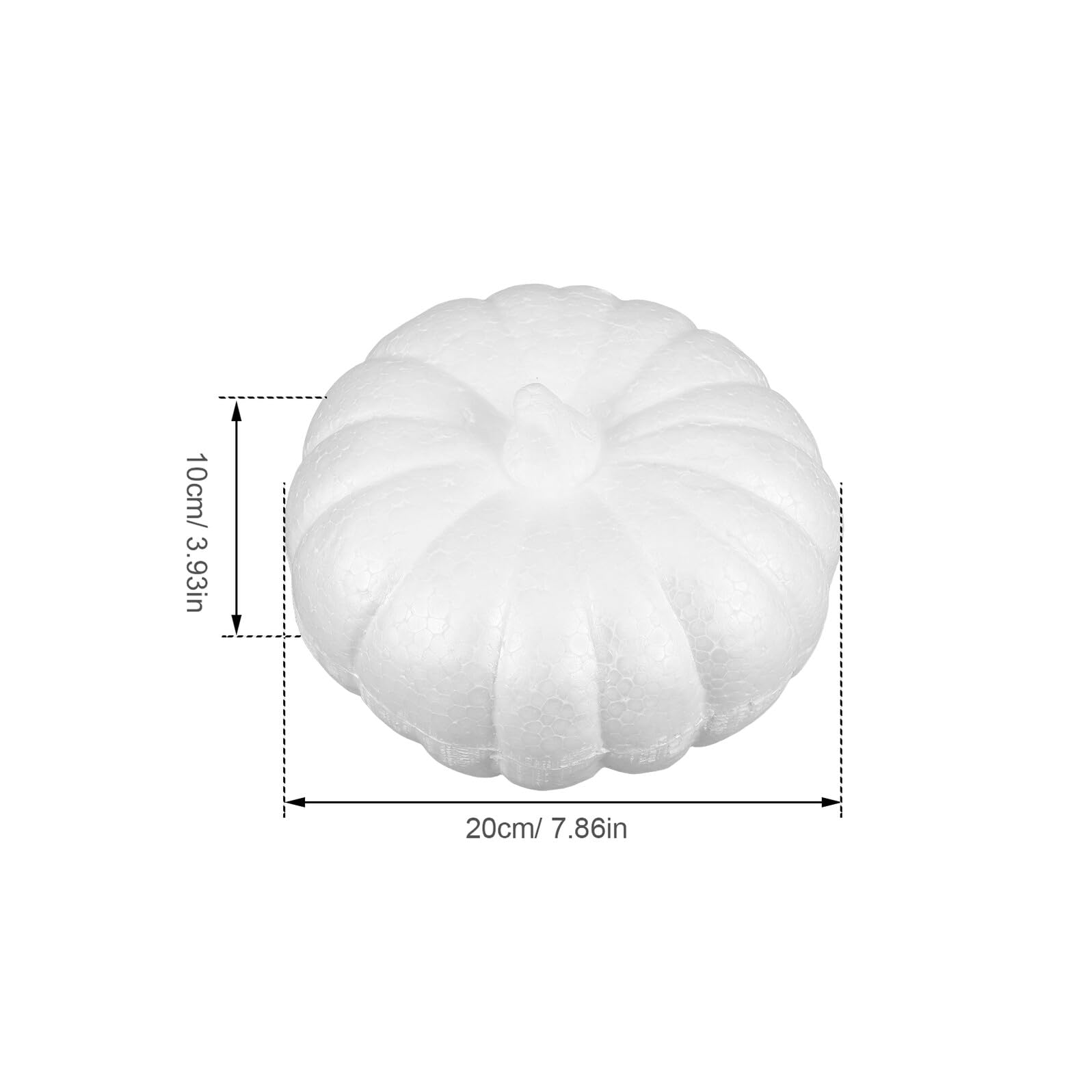 3pezzi Zucche Decorative Bianche in Schiuma per Halloween e Autunno Accessori per Lavoretti Fai da Te da Oggetti di Scena per Decorazioni Autunnali