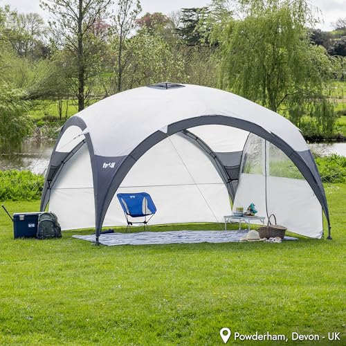 Trail Steel Dome Gazebo with Zip-Away Sides, Carry Bag, 3.5m x 3.5m - Image 2