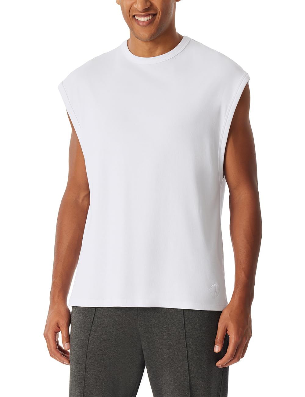 Schiesser Herren Schlafanzugoberteil T-Shirt 0/0 ohne Arm - 183222
