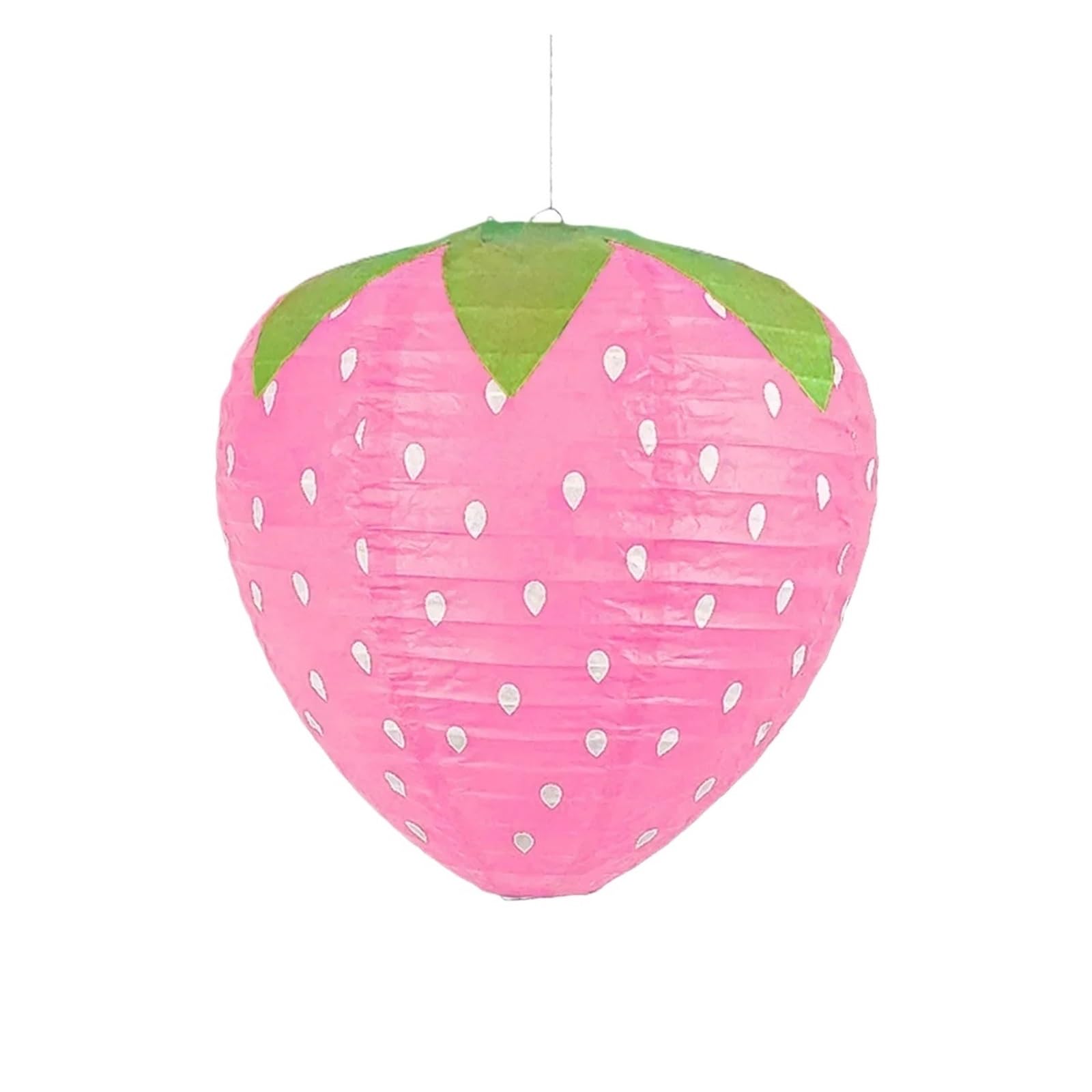Paper Lantern 3pcs Strawberry-Shaped Paper Lanterns Spring Strawberry Theme Wedding Birthday Party Decoration Holiday Supplies Lamp Decor(Pink-30cm)