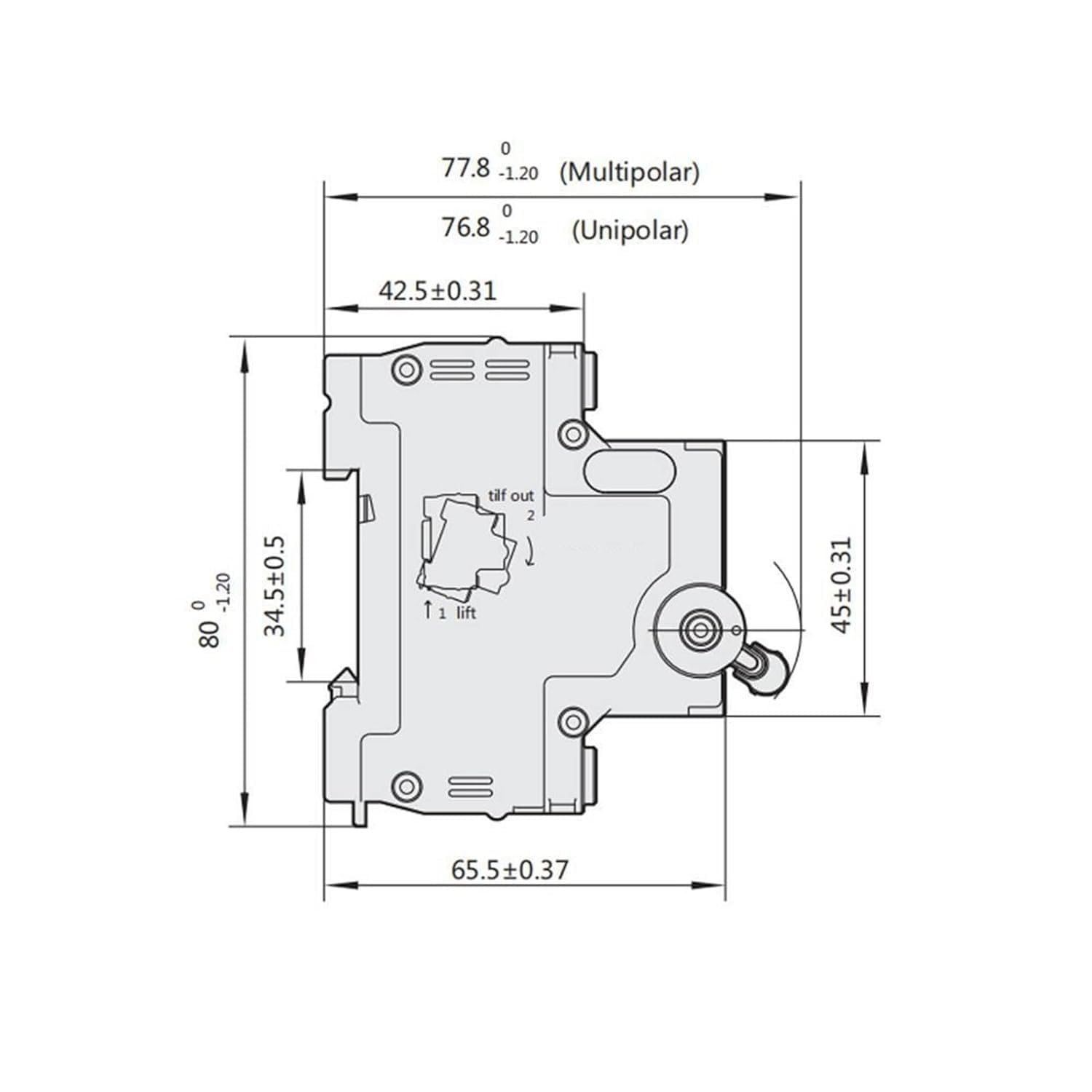 Wyłącznik NXB-63 3P AC 230/400V Miniaturowy wyłącznik C 6 10 16 20 25 32 40 63A Zabezpieczenie przeciążeniowe DZ47 Przełącznik powietrza w stylu C 1 szt. (rozmiar: 3P, kolor: 1A) (2a)