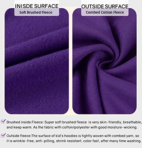 ALAVIKING Kids Soft Brushed Fleece Hooded Sweatshirts Active Pullover Hoodie for Boys and Girls 3-12 Years3