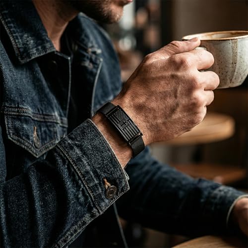 Pulsera Cruz Cristiana con Bandera Americana para Hombre miniatura 4