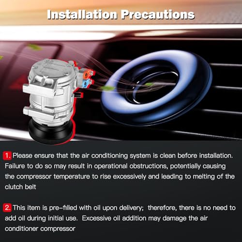 Image of cciyu Air Conditioning Compressor for Hyundai Tucson for Kia Spectra