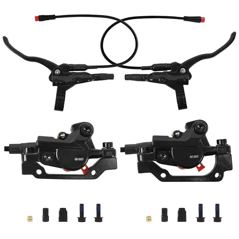Juego de Frenos de Disco hidráulico para Bicicleta, 2 pistones, presión de Aceite, Freno de Disco MTB de 1100mm y 1800mm para Bicicleta, Scooter, MTB Tambor Trasero para Bicicleta