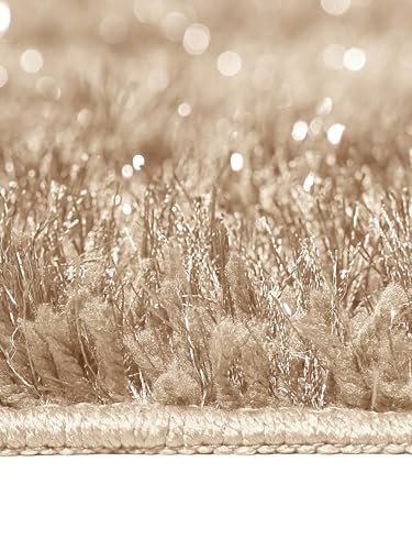 Image of Saral Home Shaggy Modern Carpet (Ivory, 45X120 cm)