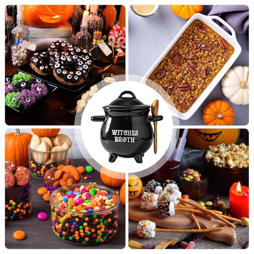 Bol de soupe de sorcière pour réunion d'Halloween et dîner thématique - 4