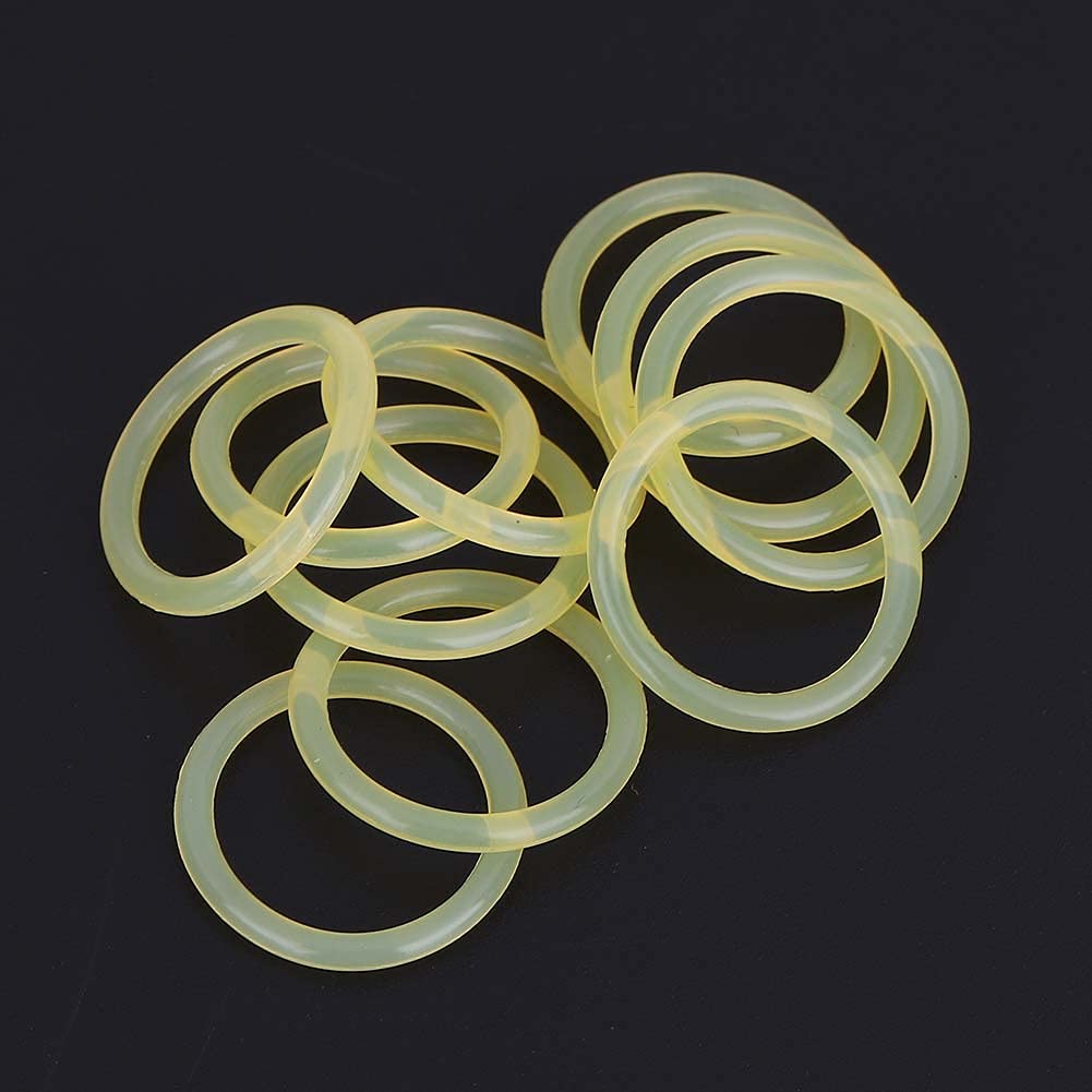 KIMISS O-Ring del Serbatoio dell'Aria di Paintball in Poliuretano 10 Pezzi 13,8 * 1,9 Mm O-Ring in Poliuretano Ad Alta Resistenza per Serbatoio dell'Aria (Argento)