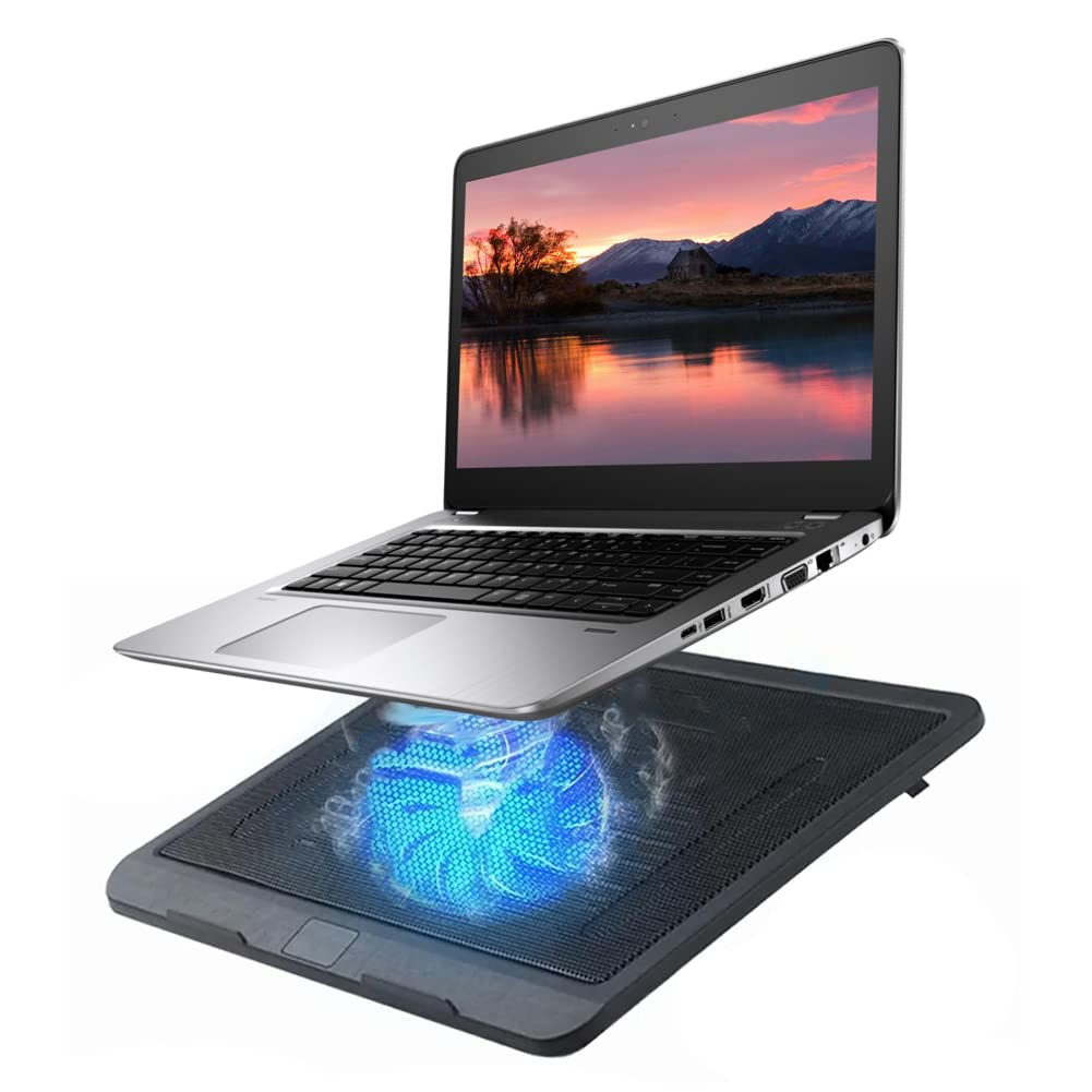 Base Para Notebook (27cm - 43cm) Refrigerada Com Cooler de 120mm com Led Azul Notebooks