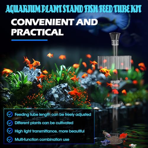 Image of 2PC 7 Holes Upgraded Aquarium Plant Holder, Aquatic Plants Cup for Tank, Fish Tank Plant Holder with Long Hook, Aquarium Feeder for Aquascape Decorations on Top of Tank (2Sets)