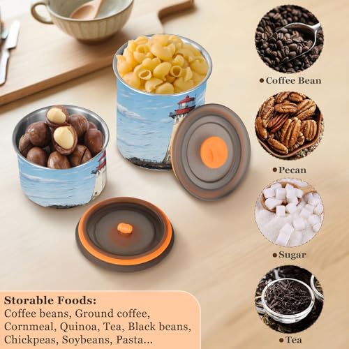 Contenedor Hermético de Acero Inoxidable para Café 900 ml miniatura 5
