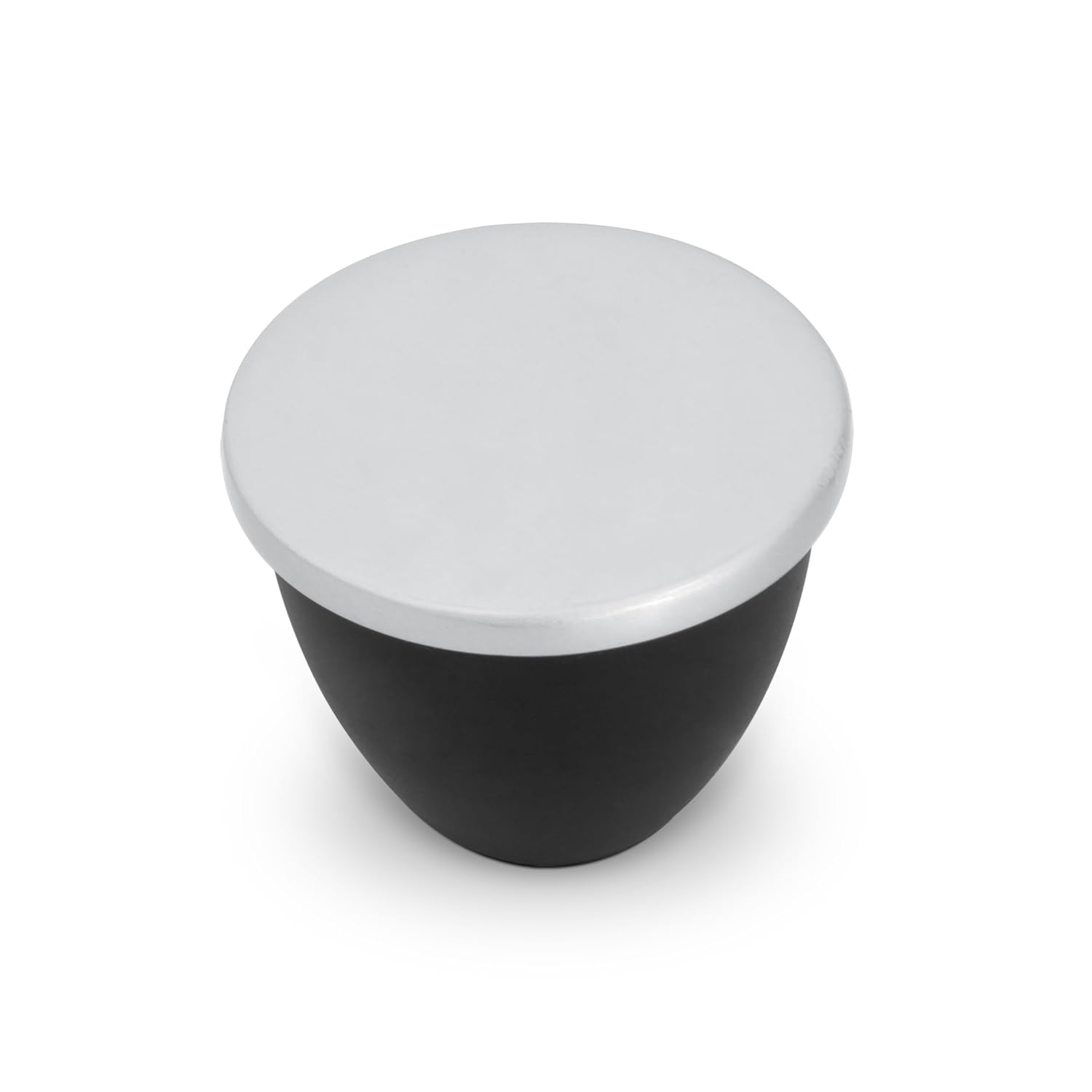 Plantex Knobs for Drawer/Drawer Knobs/Knobs for Cabinets/Pull-Push Knobs for Kitchen/Bedroom Drawer - Pack of 4 (Chrome & Black)